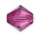 50pcs Authentic Preciosa 6mm Faceted Bicone Crystal Loose Beads Fuchsia Compatible with Swarovski 5301/5328 for DIY Jewelry Making Pre-B622
